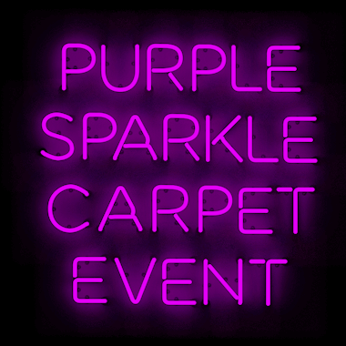 Purple Sparkle Carpet Event